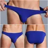 Cueca Cueca De Seda Sólida Gelo Fina Sexy Cintura Baixa Calcinha Apertada Sem Costura Ultrafina Transparência Calcinha Respirável U-convexa Cueca