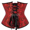 Corsetto Underbust Top Body Shaper per Wome Vita Cincher Sexy Gothic Plus Size Corpetto Corsetto Moda Nero Bianco Rosso Blu Rosa 220524