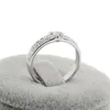 Anneaux de mariage couleur or blanc coeur Accent cristaux bande de fiançailles pour femmes Anillos Bague Anel Feminino Aneis doigt bijoux Wynn22