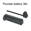 lithium ion 36v 10s4p thunder down tube ebike battery 11.6ah 14ah for electric bicycle battery