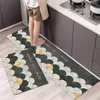 Tapetes em preto e branco Padrão geométrico de carpete quarto de piso banheiro banheiro não deslizamento para o quarto Largecarpets de quarto