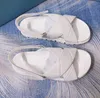 Sapato de grife feminino sapatos de nylon tenvas gabardine t￪nis rodas t￪nis lady sloabers plataform shoe de aumento s￳lido com caixa alta 5a qualidade fswa