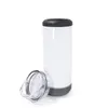 4 in 1 Sublimation Straight Can Cooler 16oz Stainless Steel Tumblers With Bluetooth Speaker Wine Beer Cola Coolers Double Wall Ins3643755