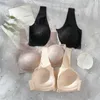 2PCS Sexy Front Closure Bralette Lace Plus Size Bra Push Up Underwear Crop Top M5XL Seamless Brassiere Female Lingerie 220712