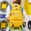 Moda amarelo mochila crianças sacos de escola para meninas à prova dwaterproof água oxford grande mochila escolar para adolescentes meninos mochila