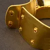 Choker Chokers Vintage Statement Necklace Pendant Fashion Gold Färg Läder Afrikanska smycken för kvinnor Collar Maxi SetChokers Gord22