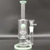 8,7 Zoll grüne Glasbong Shisha Bong Glas Wasserpfeife Dickes Becherglas Bongs Tabakrauchen Bubbler Flaschen Dab Rig 14 mm Schüsselgelenk