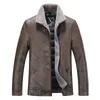 Style Men Leather Justic Autumn Winter Lamb Lamb Velvet Lapel Men Jacket Massion Classic Classic Coats Men Jacket S4XL 220816