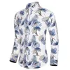 Leer nieuwe mode bedrukt Hawaiiaans strand shirt voor mannen lange mouwen aloha shirts casual vakantievakantie strand blouse 6xl 7xl 210412