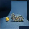 Stift broscher smycken hoseng drömtillstånd serie imitation brosch av utsökta draken jade i den krigande staten period man lyx par dhcro