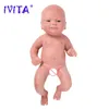 IVITA WG1512 36CM 1,65 kg 100% Full Silicone Reborn Doll 3 färger Eyes Choices Realistic Baby Toys for Children Christmas Gift 220505