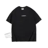 디자이너 Fashoin Luxury Streetwear Vetement 오버 사이즈 Vetements 짧은 슬리브 티 빅 태그 패치 VTM Tshirts 자수 검은 흰색 빨간 베스트 멘트 T 셔츠 3DA6