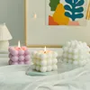 Маленькая пузырьковая свеча-куб, соевый воск, ароматические свечи для ароматерапии, расслабляющий подарок на день рождения, 1 шт. 2206068322393