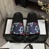 2022 Pantoufles Designer Hommes Femmes Diapositives avec Corriger Boîte À Fleurs Sac À Poussière Carte Marque De Luxe Chaussures Imprimé Serpent Diapositive En Cuir Sandales En Caoutchouc