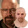 Film Celebrity Latex Mask Breaking Bad Professor Mr. White Realistic Costume Halloween Cosplay Props 220622