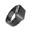 Luxury Classic rostfritt stål metallrem med adapter för Apple Watch Band armband fällande spänne för iWatch Series 7 6 5 4 SE 38mm 42mm 40mm 44mm 41mm 45mm