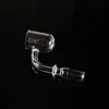 Beveled Edge Round Bottom Quartz Banger Nails 14mm 18mm Female Male 90 Degree Smoking Accessories For Dab Rigs Glass Water Pipes