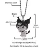 Le nouveau zircon petit diable de Gu Meng Kuromi kulomi dessin animé pendentif collier personnalisé polyvalent dign collier