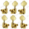 En set 6 st guld Open Gear 6 String Bass Guitar String Tuners Tuning Pinns Keys Machine Heads