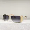 Lüks güneş gözlükleri Erkek Kadın Marka Tasarımcısı Güneş Gözlüğü Küçük Kare Metal Çerçeve Çift B Mektup Bacaklar Basit Moda Stili Koruyucu Gözlükler BE3110 UV400