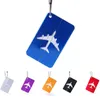 Etichette per bagagli in lega di alluminio Nome del bagaglio Valigia Indirizzo Porta etichetta Accessori da viaggio borse volanti LJ201109