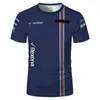 Summer Joint F1 Formula One Manga Curta Masculino e Feminino Racing Spectator T-shirt Petronas