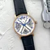 2022 Luxury heren horloges drie hechtingen automatisch mechanisch horloge hoogwaardige Europese topmerk lederen band mode AAA Watch4898145