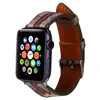 Cinturini in pelle per Apple Watch Cinturini firmati iwatch Strap Series 7 Se 40MM 45MM Bracciali da uomo Cinturino Wowan Fashion con modelli Orologi Smart Watches Nero