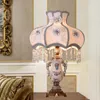 Tafellampen x 35 cm Europese stijl Lamp slaapkamer Bedroom Bedide Romantische woningverlichting Dimpelbaar voor woonkamer