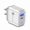 Тип C Зарядное устройство 20W 25W 18W EU US UK UK AC AC Quick PD QC3.0 Адаптер настенных зарядных устройств для iPhone 11 12 Pro Max Samsung Plablet PC