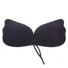 Top Fashion Lady Soutien-gorge sans bretelles Invisible Push Up Forme d'aile d'ange Sans couture Buste en silicone auto-adhésif avant dos nu paquet de sac opp