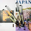 Penne gel TG31884 Giappone Penna semplice stile naturale 0,35 mm Nero Blu Rosso Inchiostro Scuola Ufficio Studente Esame Scrittura Forniture di cancelleria