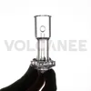 Rökningstillbehör runt botten kvarts banger topp platt 10mm 14mm 18mm manlig kvinna 45 ° 90 ° för glas bong dab rig vatten rör