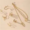 Or étoile feuilles non perçant oreille Clip boucles d'oreilles pour femmes Simple faux Cartilage oreille manchette bijoux accessoires GC1018