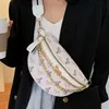 Women's Ins Chest Bag Trend Korean Version Online Chain Messenger Bag Small Women's waist Bag 22061728