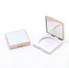 Tom Blusher Compact Cosmetic Powder Case Boxes Eyeshadow Containers Square Portable Lip Rouge Sub Packaging Box SN4583