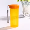 Bouteille à boire en plastique pratique de tasse d'eau en plastique légère portative pour la tasse pratique transparente de sports en plein air