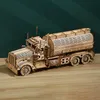 Tirelire haute difficulté camion Puzzle 3D en bois Puzzle bricolage réservoir de carburant tirelire pour adultes enfants cadeau 220715