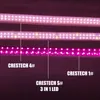 Volledig spectrum LED GROW LICHT ROOD/BLAUW/WIT/UVA/IR 380-800 NM LED-GROEPBUIK 1FT 2 3 4 FOUS AC85 ~ 265V SMD2835 Pink kleur