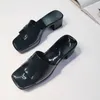 X Designer Lippers 2021 Cross Border Beach Thick Heel Square Slippers For Women Summer Outdoor Wear Outer Wear Female Jelly Slipper