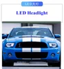 Luce di marcia diurna per auto per Ford Mustang Gruppo ottico 2010-2012 LED DRL Indicatori di direzione dinamici Lampada a doppio fascio Accessori automobilistici
