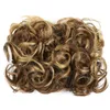 Женские натуральные вьющиеся волосы булочка для волос эластичная булочка