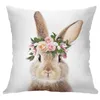 Taie d'oreiller mignon velours taie d'oreiller décorative 45X45 housses de coussin maison coussins fleur taie d'oreiller lapin canapé Animal couverture 220623