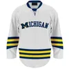Thr 2016 New Custom mens womens kids 1 steve Racine 11 zach Hyman NCAA Michigan Wolverines jerseys corte de portero Jersey de hockey sobre hielo