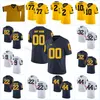 2022 NCAA Özel Michigan Wolverines Dikişli Futbol Jersey 25 Junior Colson 20 Kalel Mullings 36 Andre Seldon 31 Jor Dan Morant 28 Darion Green-Warren 6 R.J. Mot