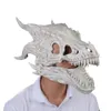 Party Masks Halloween Latex Mask Simulation Dragon-Bone Mask Head Set Dinosaur L 220823