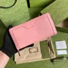 Women Fashion Classic Purse Designer Top Quality Bamboo ZIPPY WALLET Genuine Leather Credit Card Bag Fashion Black Pink Lady Long Pures