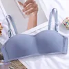 Bustiers Corsets Tube Tops Underwear女性目に見えないランジェリーキャンディーカラークロップトップシームレスブラスワイヤレス親密な女性ブラレットバスティ