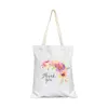 Creative Sublimation Blank Bag Polyester Impression Blanks Sacs Resuable Lavable Grocery Shopping Tote Sacs à main