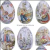 Other Event Party Supplies Festive Home Garden Easter Gift Decoration Egg-Shaped Colorf Bunny Rabbit Candy Chocolate Box Creative Mini Pac